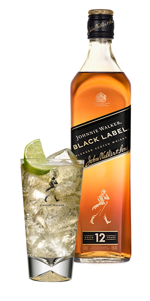 Johnnie Walker Black Label Soda & Lime