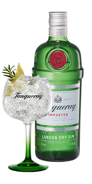 Tanqueray London Dry Gin & Tonic with Lemon and Rosemary