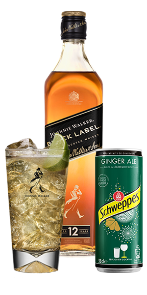 Johnnie Walker Black Label Ginger & Lime