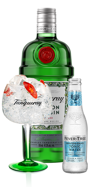 Tanqueray London Dry Gin & Tonic with Chilli and Peppercorn