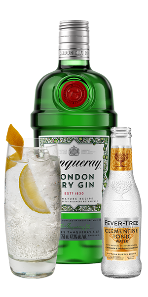 Tanqueray London Dry Gin & Tonic with Orange & Lemon